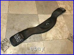 Total Saddle Fit Shoulder Relief Brown All Leather Dressage Girth Size 34
