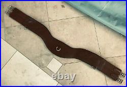 Total Saddle Fit Shoulder Relief Brown All Leather Girth Size 48