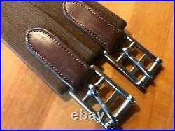 Total Saddle Fit Shoulder Relief Brown All Leather Girth Size 48