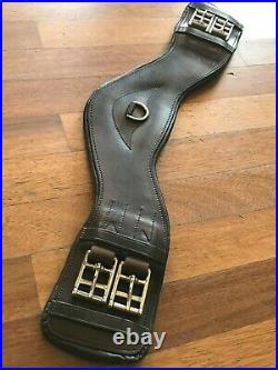 Total Saddle Fit Shoulder Relief Brown Leather Girth size 18