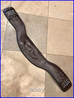 Total Saddle Fit Shoulder Relief Brown Leather Girth size 34