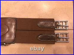 Total Saddle Fit Shoulder Relief Brown Leather Girth size 40