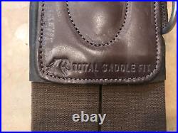 Total Saddle Fit Shoulder Relief Brown Leather Girth size 42