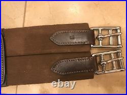 Total Saddle Fit Shoulder Relief Brown Leather Girth size 44