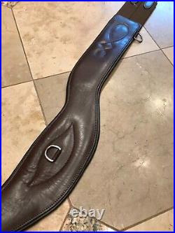 Total Saddle Fit Shoulder Relief Brown Leather Girth size 58