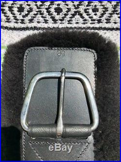 Total Saddle Fit Shoulder Relief Cinch 30 Black with Black Fleece Liner