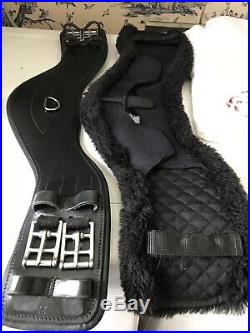 Total Saddle Fit Shoulder Relief Dressage Girth 22 and sheepskin cover