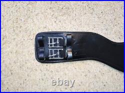 Total Saddle Fit Shoulder Relief Dressage Girth Black Leather 26 Xlnt Condition