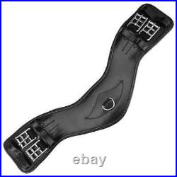 Total Saddle Fit Shoulder Relief Dressage Girth Top Notch Leather Black 24
