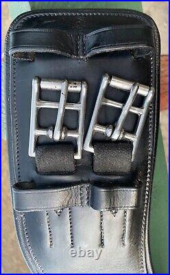 Total Saddle Fit Shoulder Relief Girth Dressage Black Leather 32 TSF