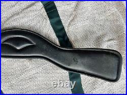 Total Saddle Fit Shoulder Relief Leather Dressage Girth 28 Black