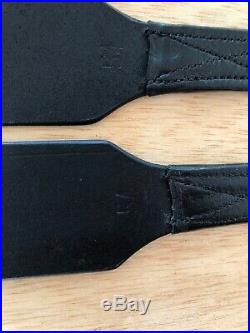 Total Saddle Fit- Stability Stirrup Leathers 54 Black Dressage