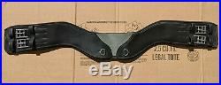 Total Saddle Fit StretchTec 32 Black Learher Shoulder Relief Dressage Girth