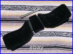 Total Saddle Fit StretchTec Dressage Girth 22 Black Black Fleece Liner