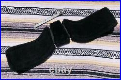 Total Saddle Fit StretchTec Dressage Girth 24 Black Black Fleece Liner
