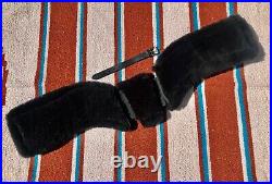 Total Saddle Fit StretchTec Dressage Girth 26 Black Black Fleece Liner
