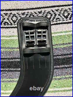 Total Saddle Fit StretchTec Dressage Girth 26 Black Black Leather Liner