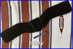 Total Saddle Fit StretchTec Dressage Girth 32 Black Black Fleece Liner