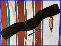 Total Saddle Fit StretchTec Dressage Girth 32 Black Black Fleece Liner