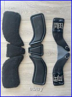 Total Saddle Fit StretchTec Dressage Girth W Sheepskin & Leather Liners, 20
