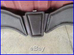 Total Saddle Fit StretchTec Leather Brown Dressage Girth 28