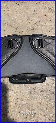 Total Saddle Fit StretchTec Leather Dressage Girth Black 26
