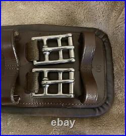 Total Saddle Fit StretchTec Leather Girth Brown 30