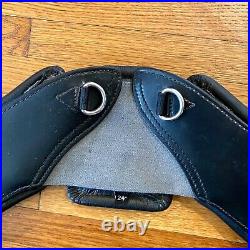 Total Saddle Fit StretchTec Shoulder Relief Girth Black Padded Leather 24