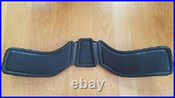 Total Saddle Fit StretchTec Shoulder Relief Girth- Black with Black Leather 24