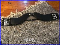 Total Saddle Fit StretchTec Shoulder Relief Girth Black with Black Leather 30