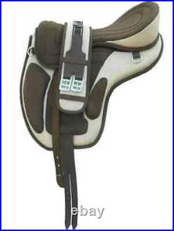 Treeless Freemax Horse English Synthetic Saddle All purpose With Girt