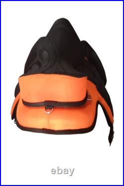 Treeless Freemax Horse Leather Tan Softy Saddle 12 inch to 19 inch With Matching