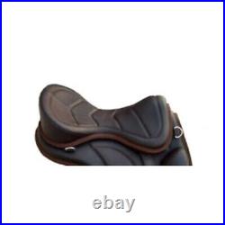 Treeless Freemax Leather Saddle English Horse Softy Saddle All Sizes 10 18