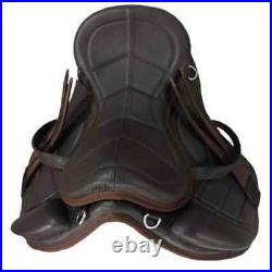 Treeless Freemax Leather Softy Brown English Saddle 14'' To 18'' F/ship