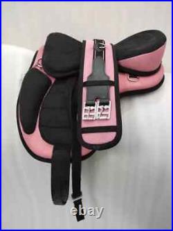 Treeless Freemax Synthetic English Horse Tack Saddle + Girth