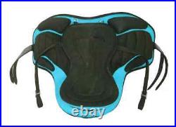 Treeless Freemax Synthetic Horse Saddle English Saddle + Girth + Halter Free