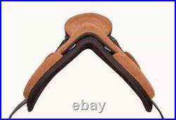 Treeless Freemax Synthetic Horse Saddle English Saddle + Girth + Stirrups