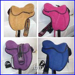 Treeless Freemax Synthetic Horse Saddle + Girth + Stirrups