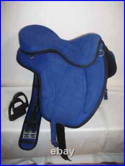 Treeless Freemax Synthetic Horse Saddle + Girth + Stirrups