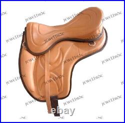 Treeless Leather English Freemax Horse Saddle 3 Color 10 18 inch Size F/ship