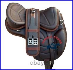 Treeless Leather Softy Horse Saddle & Tack All Sizes Available + Girth