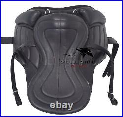 Treeless Leather Softy Horse Saddle & Tack Black Color Size 13 to 18 Inch