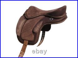 Treeless Synthetic All Purpose Freemax Synthetic Suede English Horse Saddle Tack