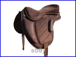 Treeless Synthetic All Purpose Freemax Synthetic Suede English Horse Saddle Tack