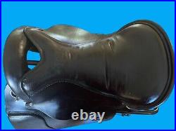 Tucker English Equitation Endurance Trail Saddle 18.5 Black/Silver