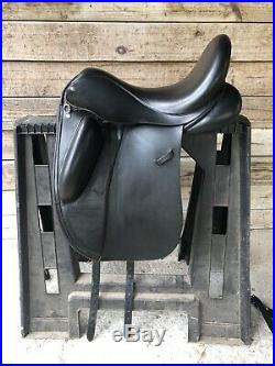 Used Custom Saddlery Dressage Saddle 17 Wolfgang Solo With Leathers And A Girth