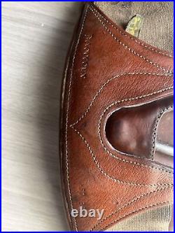 Used Devoucoux Brown Leather 20 Dressage Saddle or Mono Flap Saddle Girth