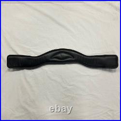 Used Total Saddle Fit Dressage Girth 32 Dark Brown Leather withBlack Padding