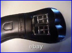 Wellfleet Contoured Dressage girth-28-black padded leather, used a couple times