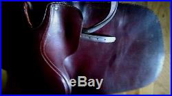 ZAMADA ENGLISH DRESSAGE 18 SADDLE 10 SEAT ALL LEATHER w GIRTH EXCELLENT COND